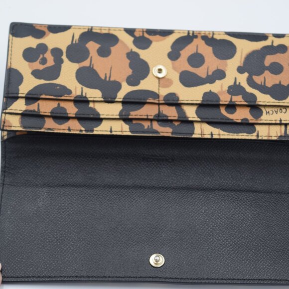 COACH Limited Edition Leopard Continental Wallet in Wild Beast - Picture 2 of 7